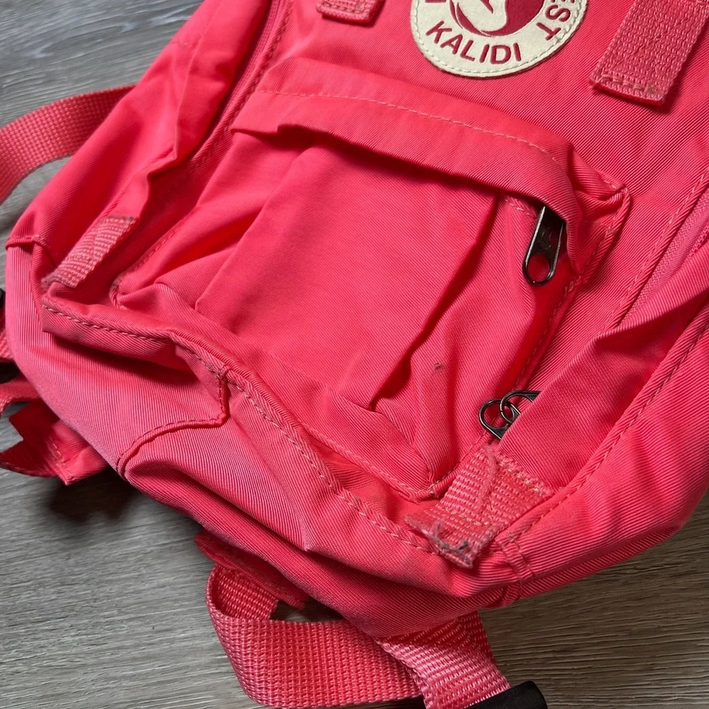Kalidi Fancy Forest Backpack Mini Unisex Pink Canvas School Travel Bag